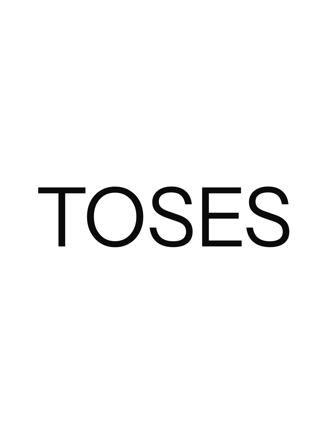 TOSES בשחור על רקע לבן